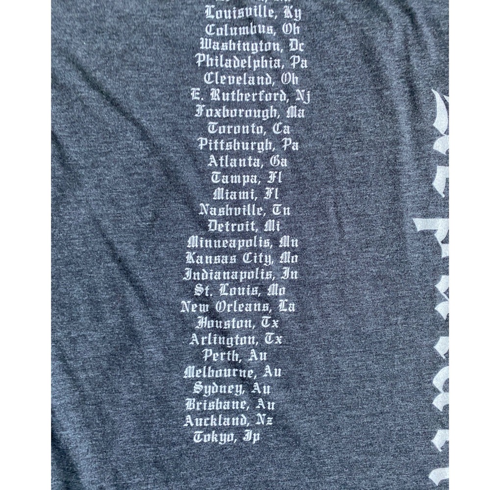 Taylor Swift Reputation Stadium Tour 2018 Shirt Small Charcoal Grey Concert Tee - Picture 7 of 7